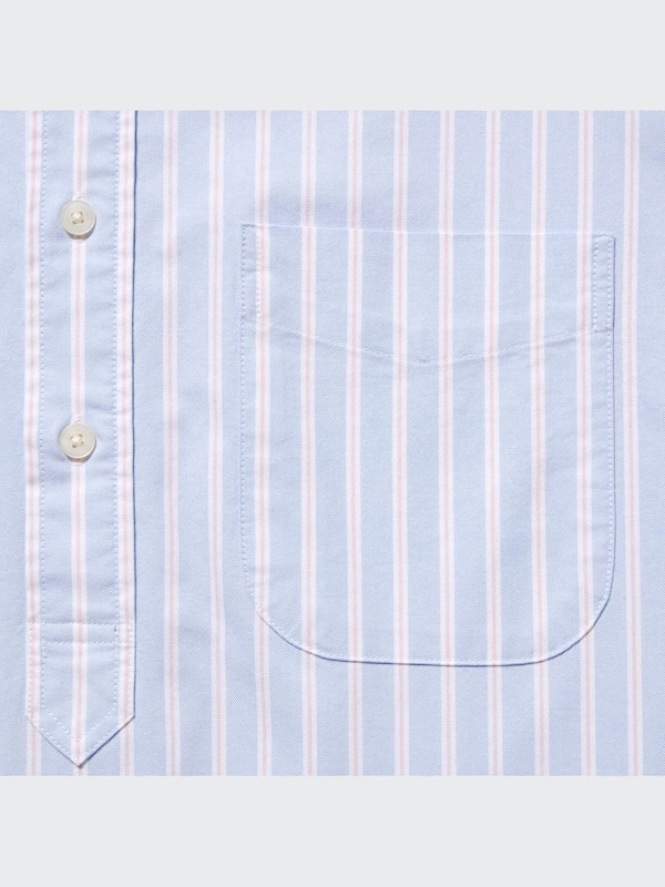 Oxford Striped Short Sleeve Shirt (Pullover)