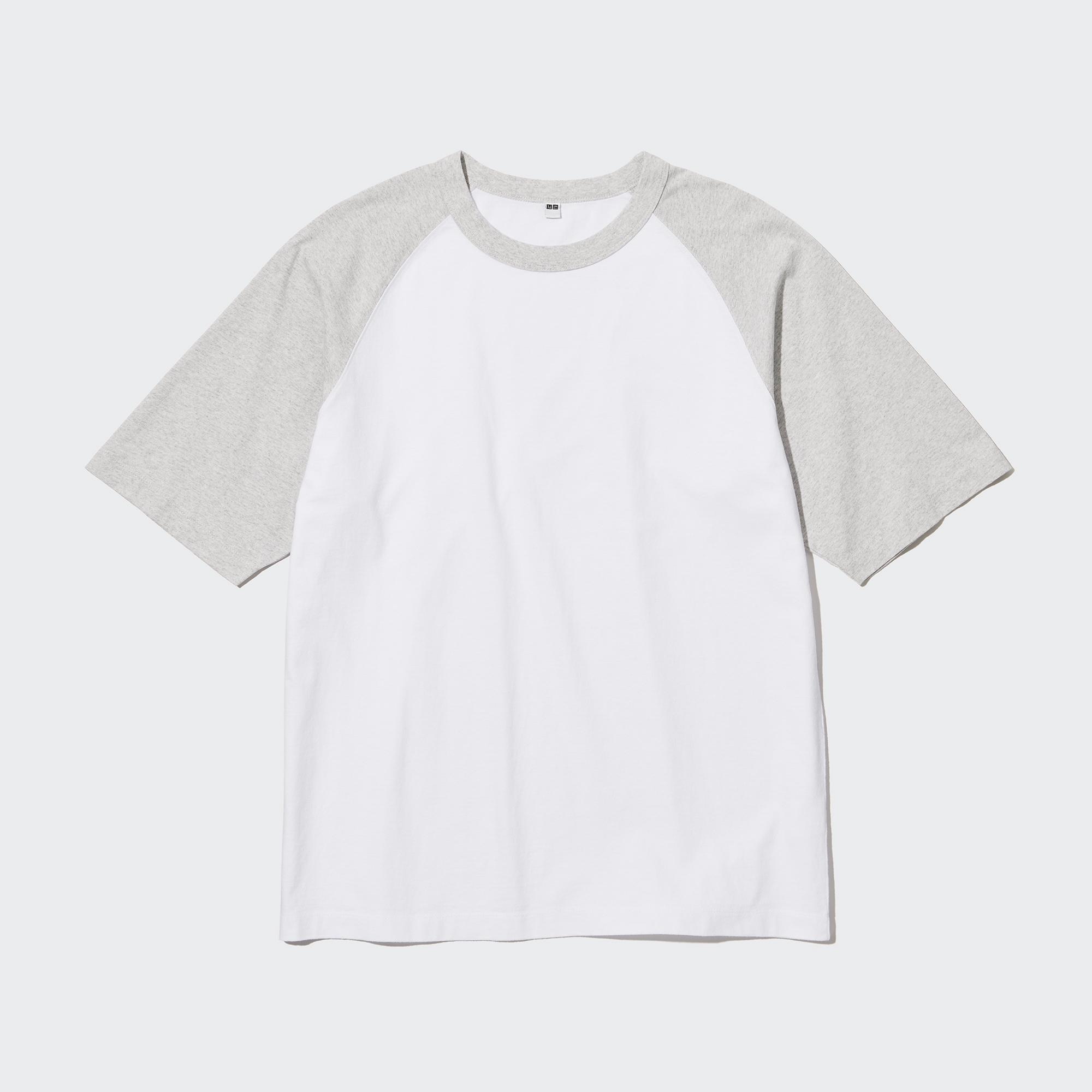 ユニクロ公式 | オーバーサイズラグランTシャツ（5分袖）