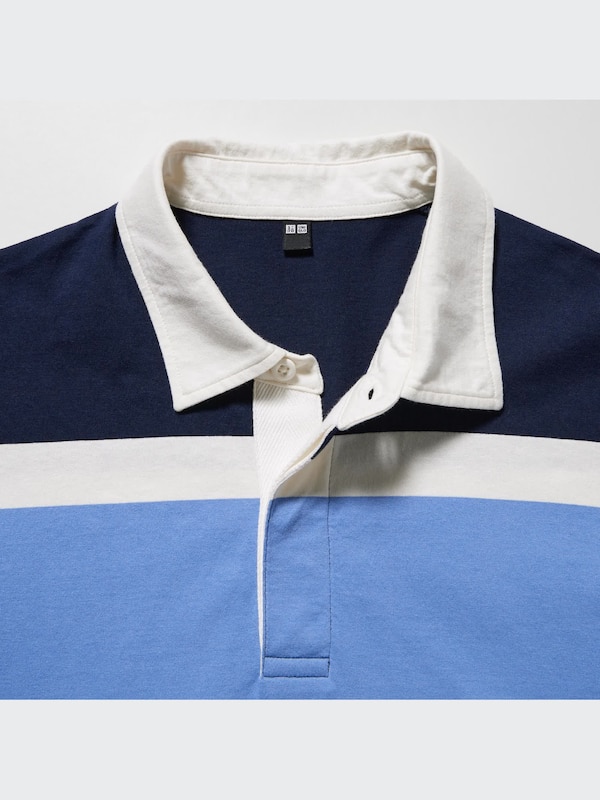 Rugger Striped Short Sleeve Polo Shirt