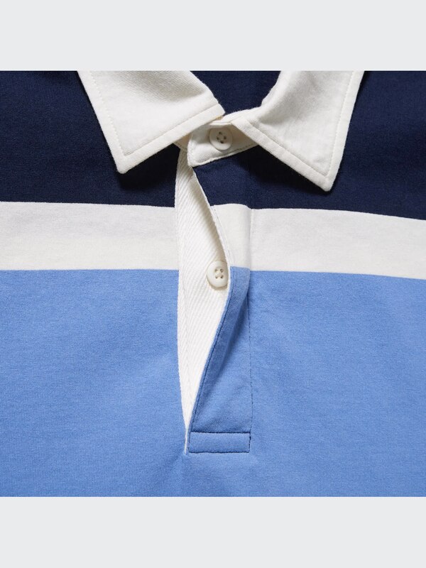 Rugger Striped Short Sleeve Polo Shirt