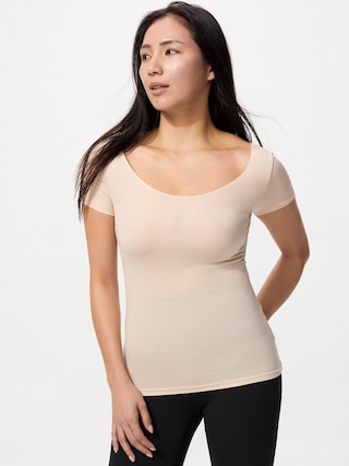 エアリズムUネックT