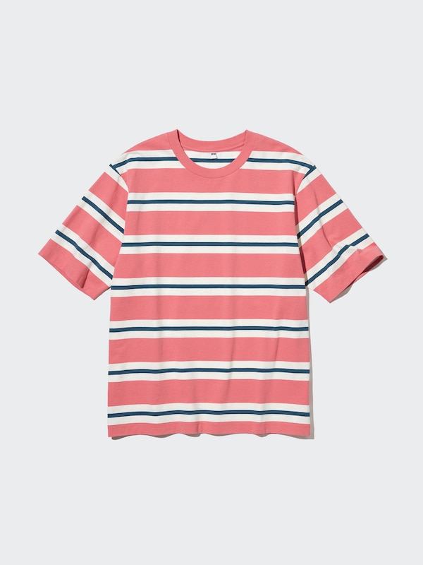オーバーサイズボーダーTシャツ(5分袖)