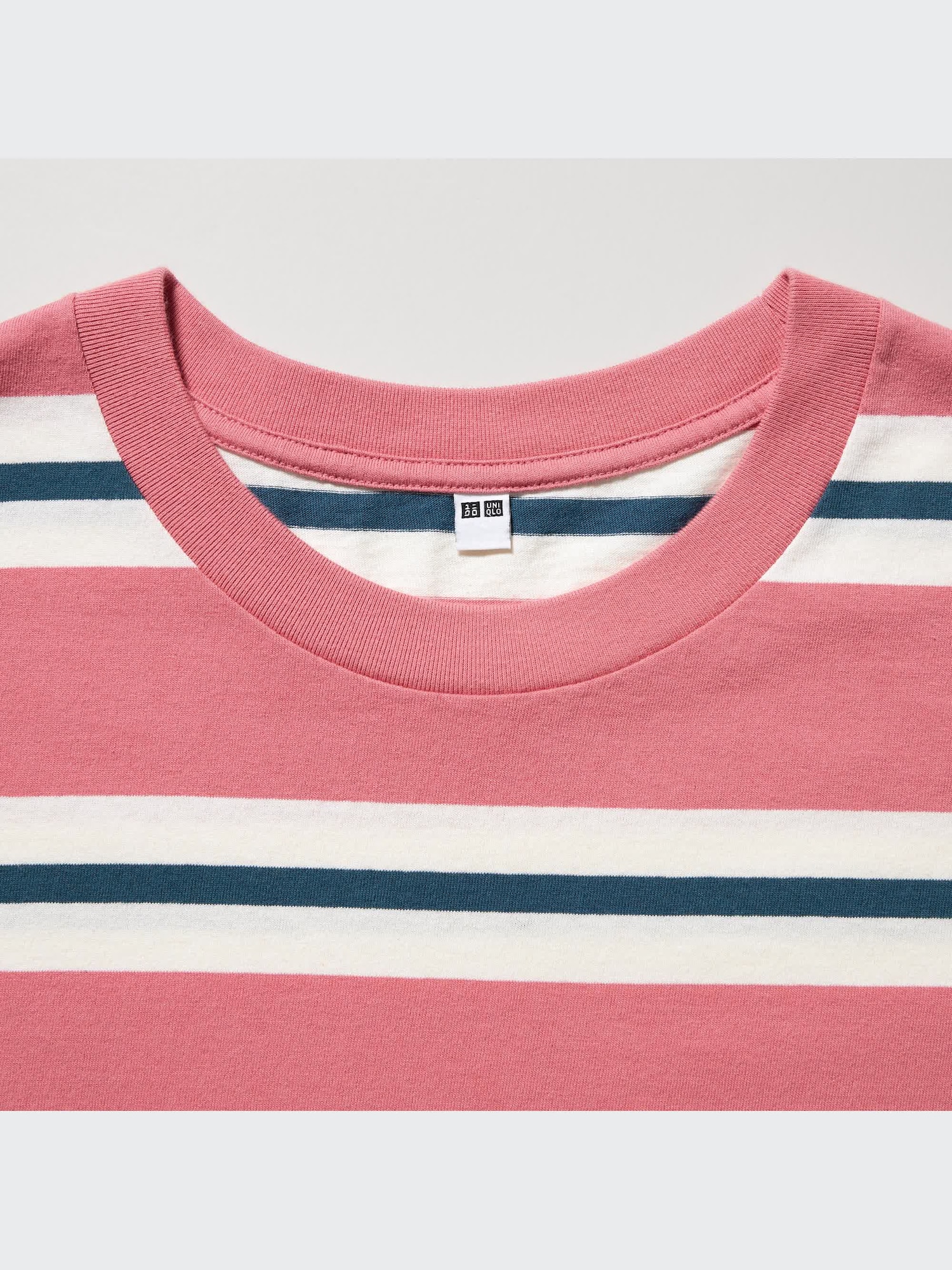 ユニクロ公式 | オーバーサイズボーダーTシャツ(5分袖)(メンズ)