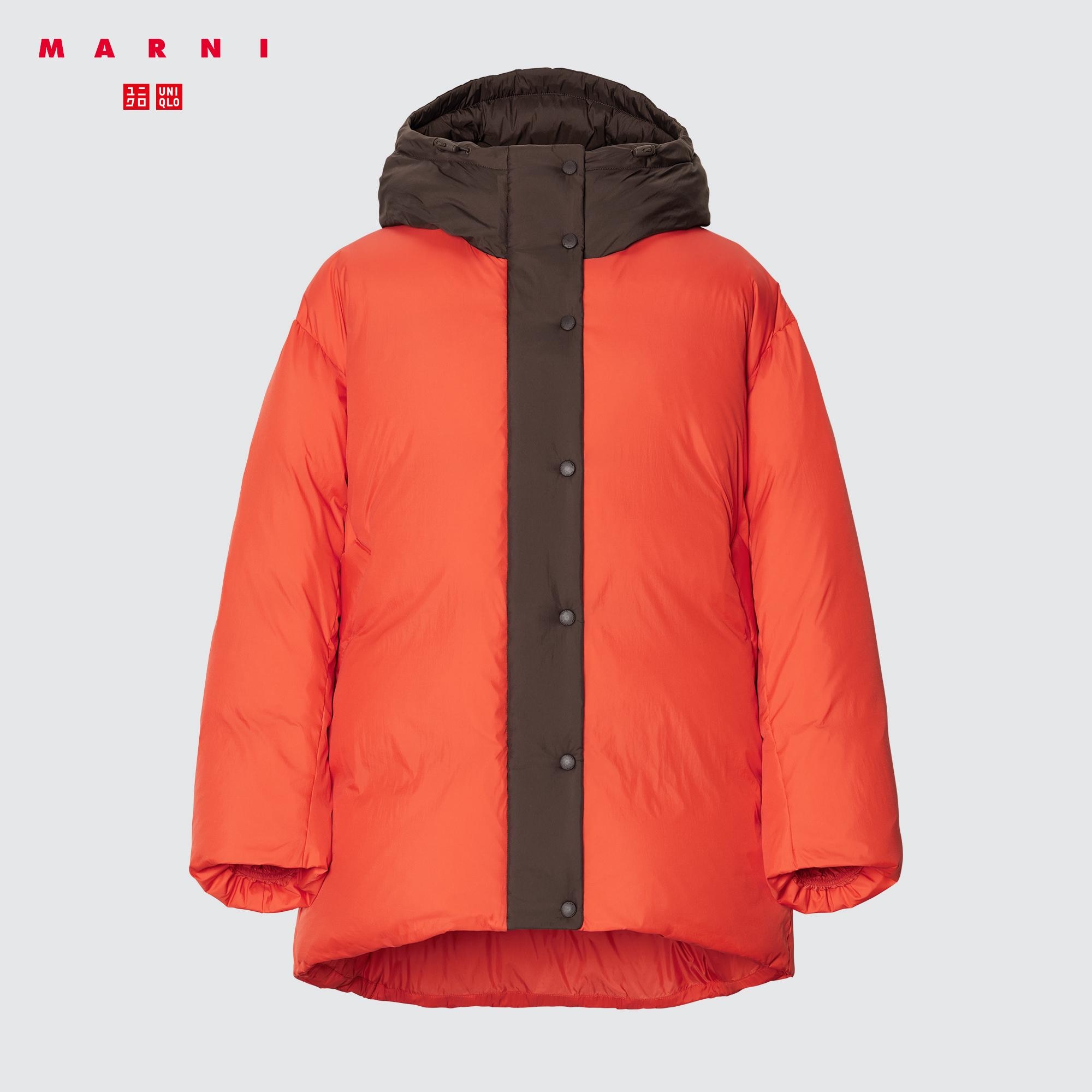 マルニ UNIQLO オーバーサイズダウンコート XL DARK ORANGE www