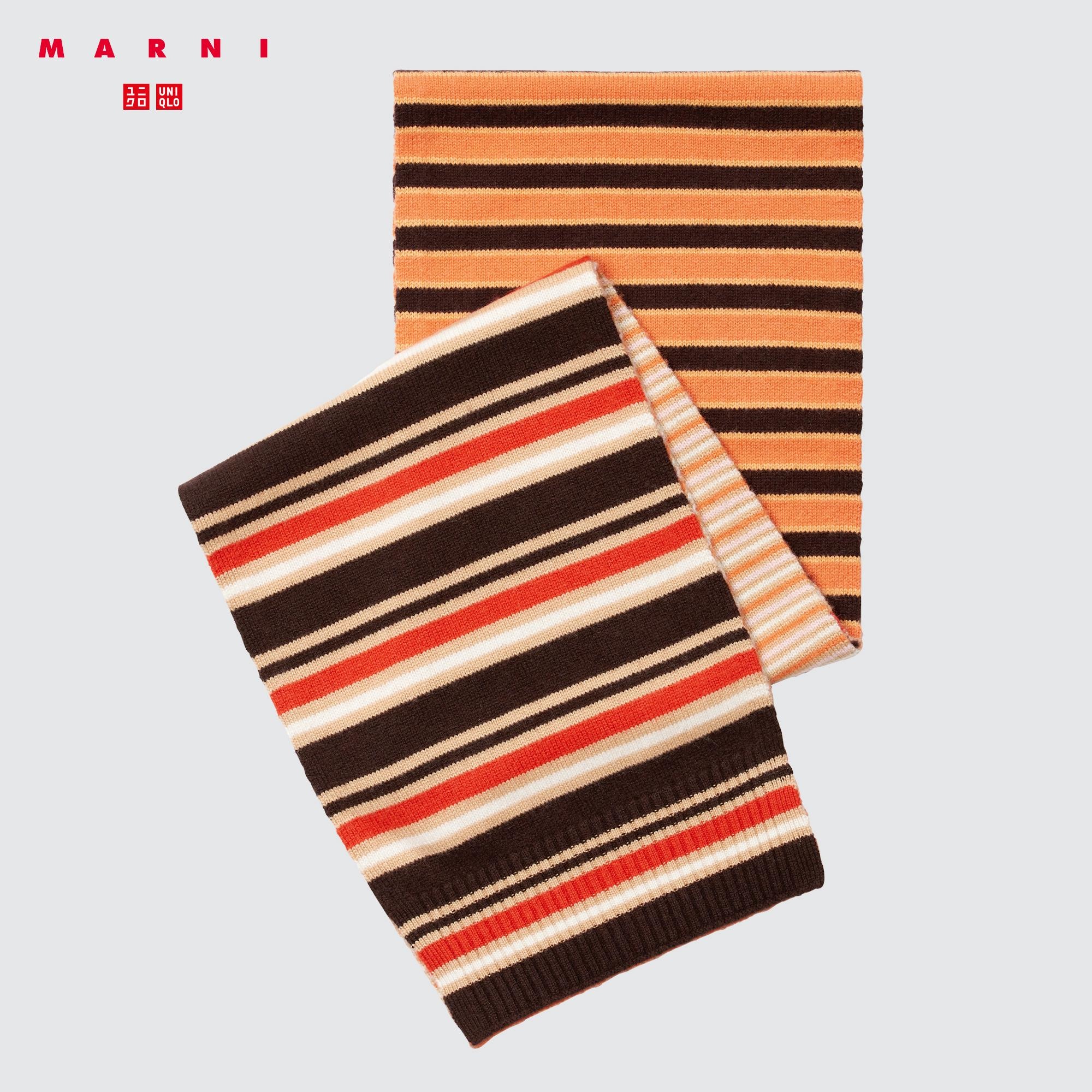 ⭐︎【新品未使用】UNIQLO MARNI カシミヤボーダーストール