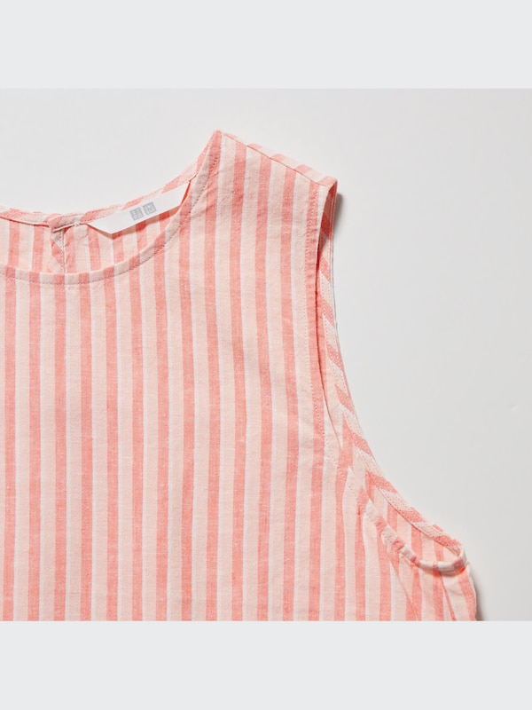 Linen Blend Sleeveless Blouse