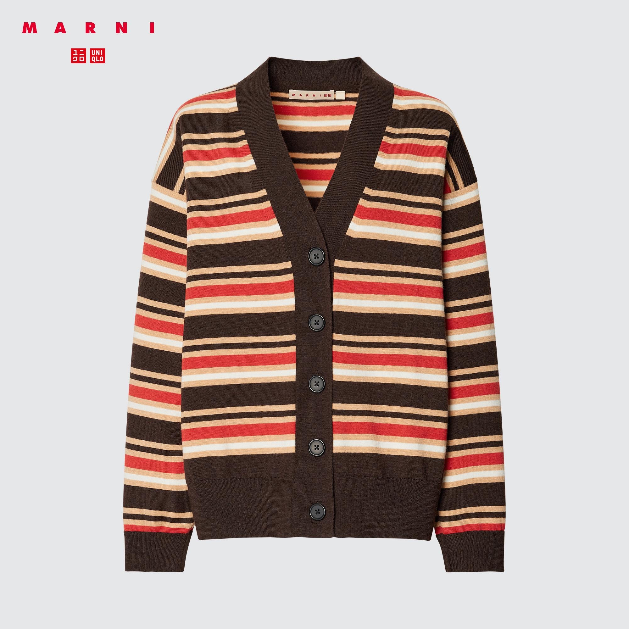 サイズ40MARNI カーディガン ニット ボーダー ストライプ