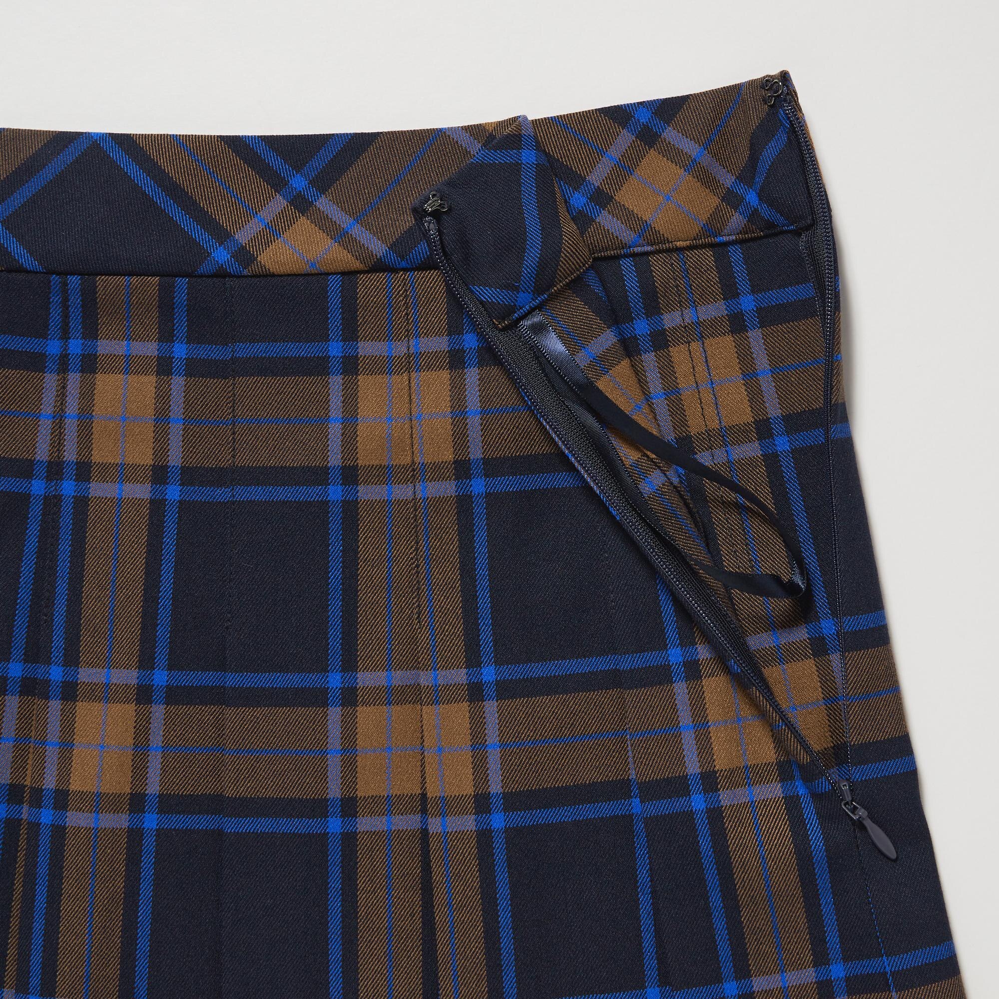 Plaid pencil shop skirt uniqlo