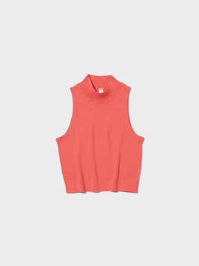 WOMEN'S MOCK NECK SLEEVELESS CROPPED SWEATER UNIQLO PH