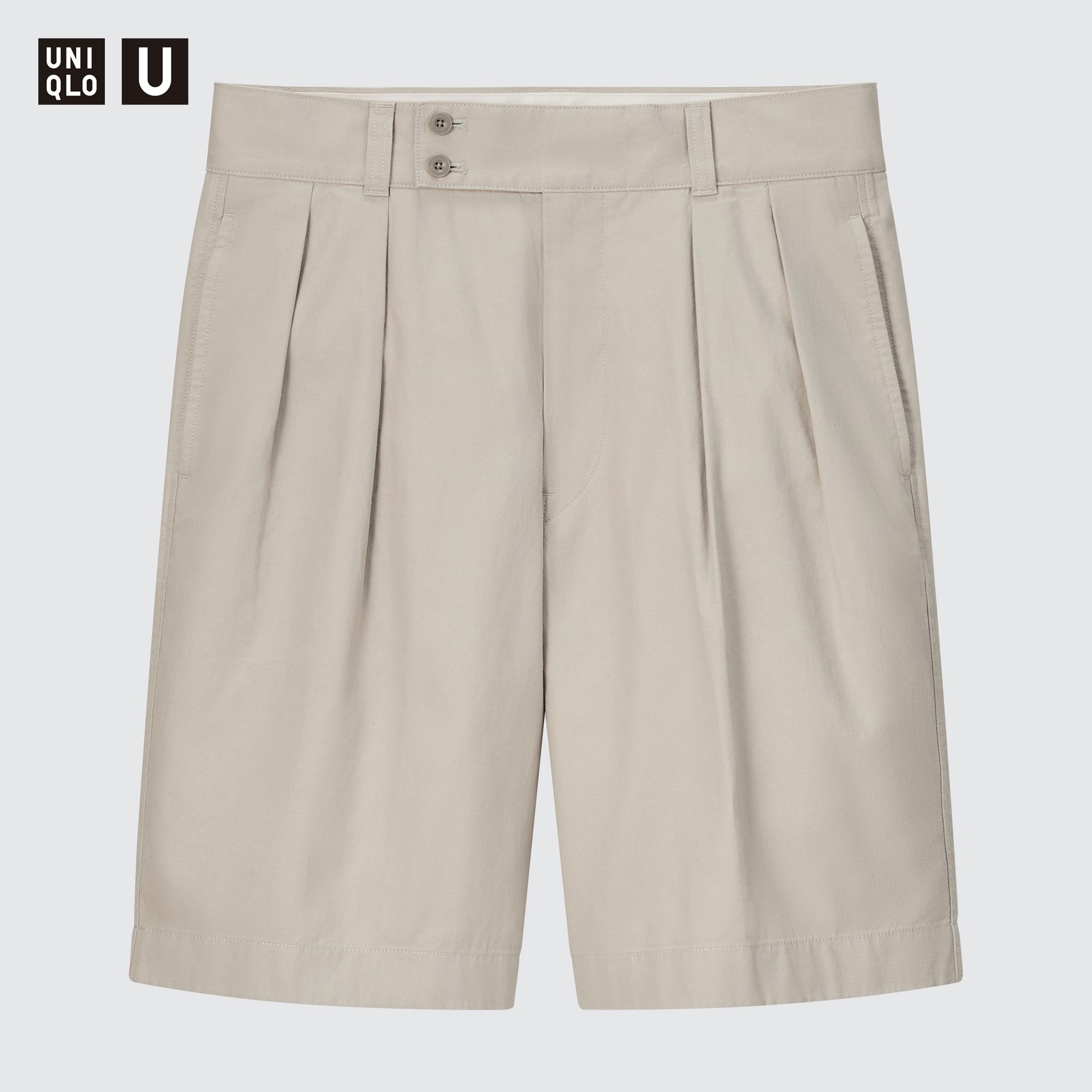 UNIQLO U WIDE FIT PLEATED CHINO SHORTS UNIQLO SG