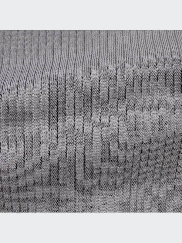 Cardigan Pendek Proteksi Sinar UV Kerah V (Rib)