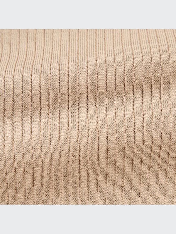 Cardigan Pendek Proteksi Sinar UV Kerah V (Rib)