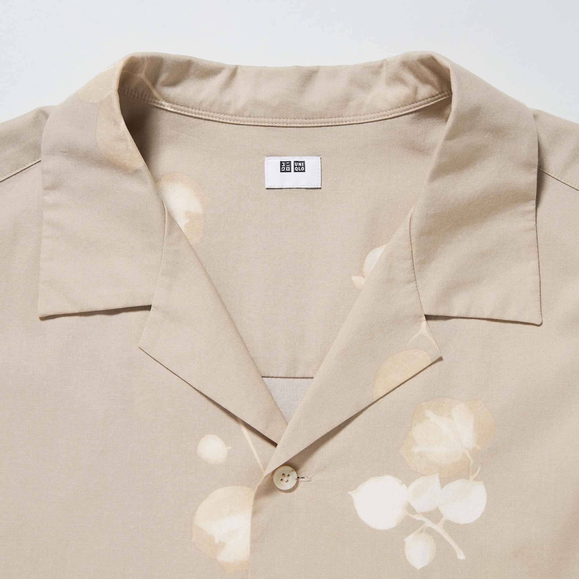 Open Collar Short Sleeve Shirt