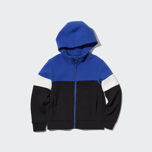 UNIQLO DRY STRETCH SWEAT LONG SLEEVE FULL-ZIP HOODIE