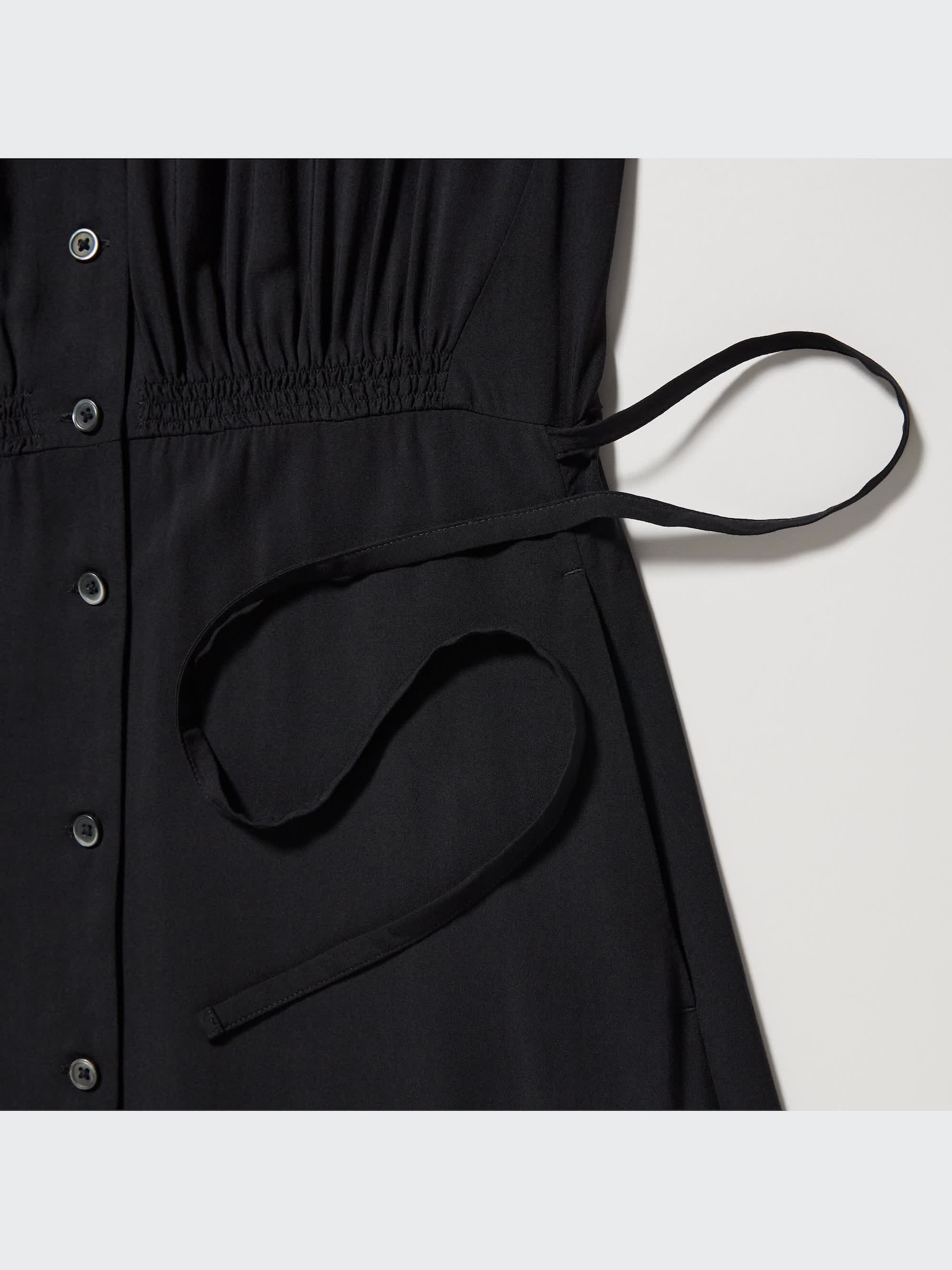 ユニクロ公式 | Vネックフレアワンピース（長袖・標準丈・112.5～123.5cm）