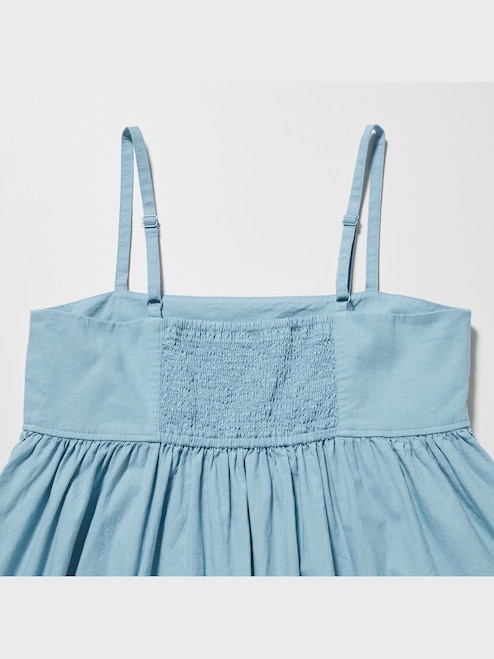 WOMEN'S LINEN BLEND GATHERED CAMISOLE DRESS | UNIQLO SG WOMEN'S LINEN BLEND GATHERED CAMISOLE DRESS | UNIQLO SG
