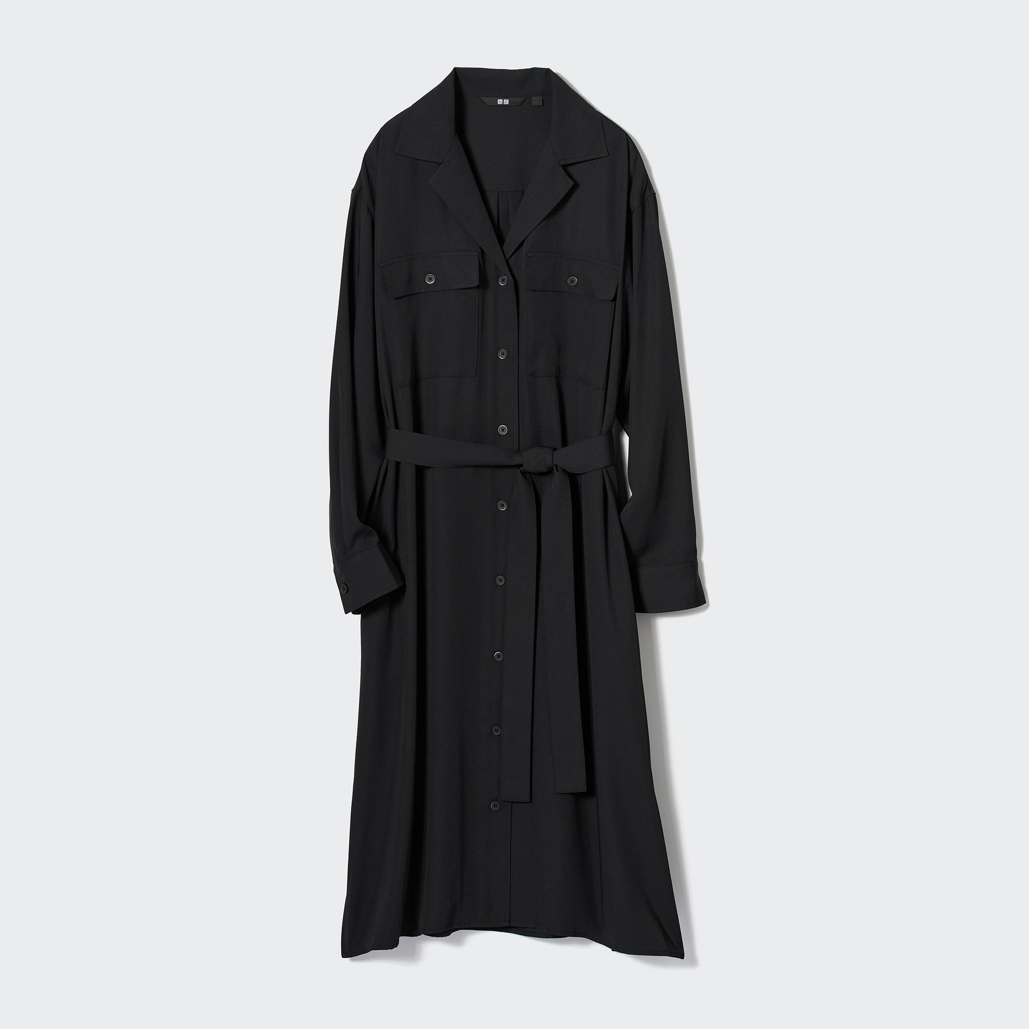 Check styling ideas for「UV Protection Long Sleeve Shirt Dress」 UNIQLO PH
