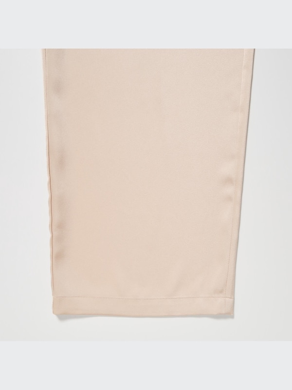 Satin Drape Straight Pants