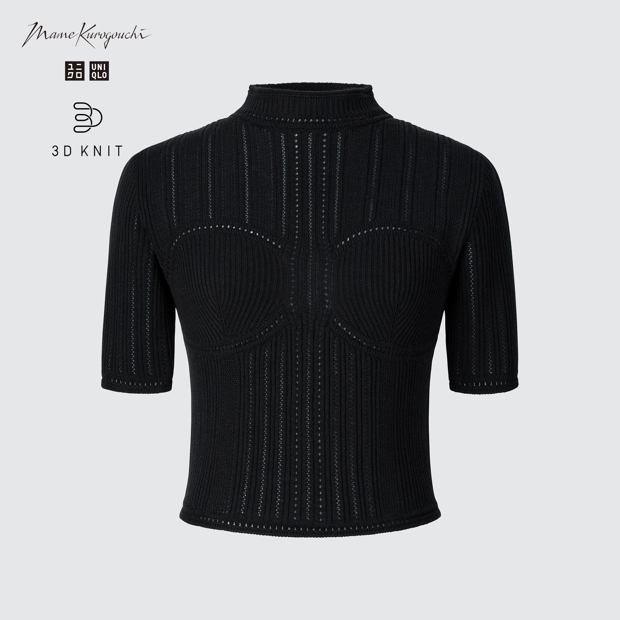 ユニクロ　UNIQLO  マメクロゴウチ 3Dメッシュセーター（5分袖）　２枚