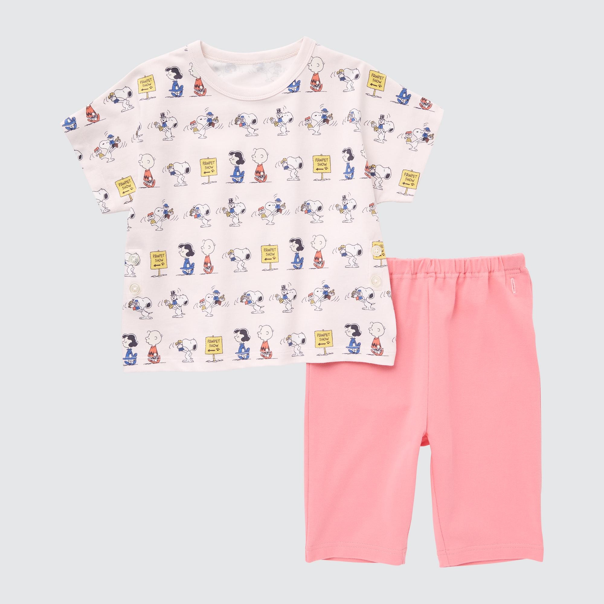 PEANUTS DRY SHORT SLEEVE PAJAMAS UNIQLO ID