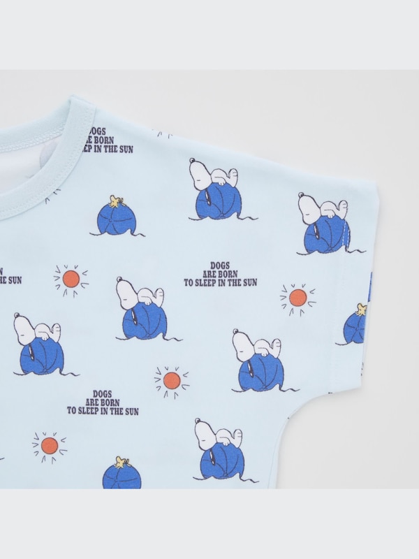 レトロ ピーナッツ ベビー ドライパジャマ（半袖）