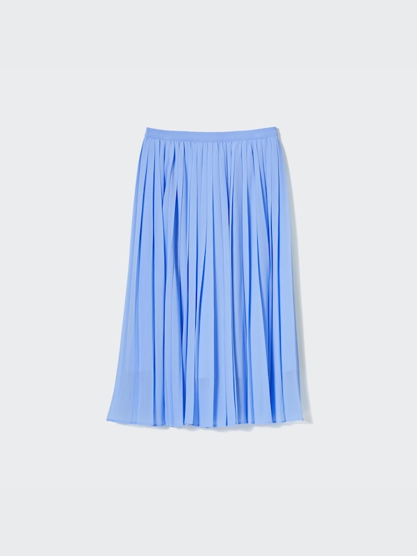 シフォンプリーツスカート（丈短め71～75cm）