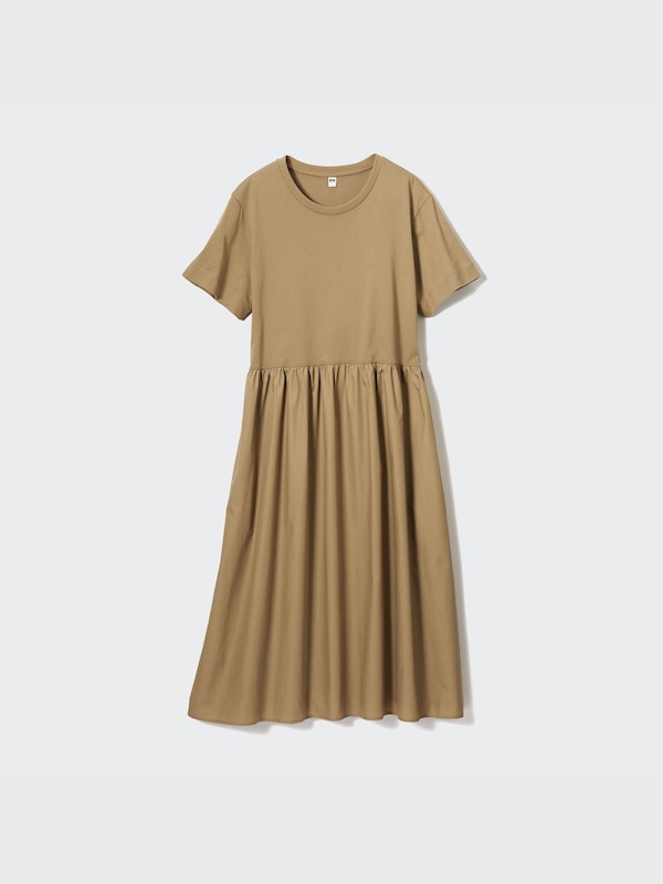 コンビネーションフレアワンピース（半袖・丈短め・106～117.5cm）