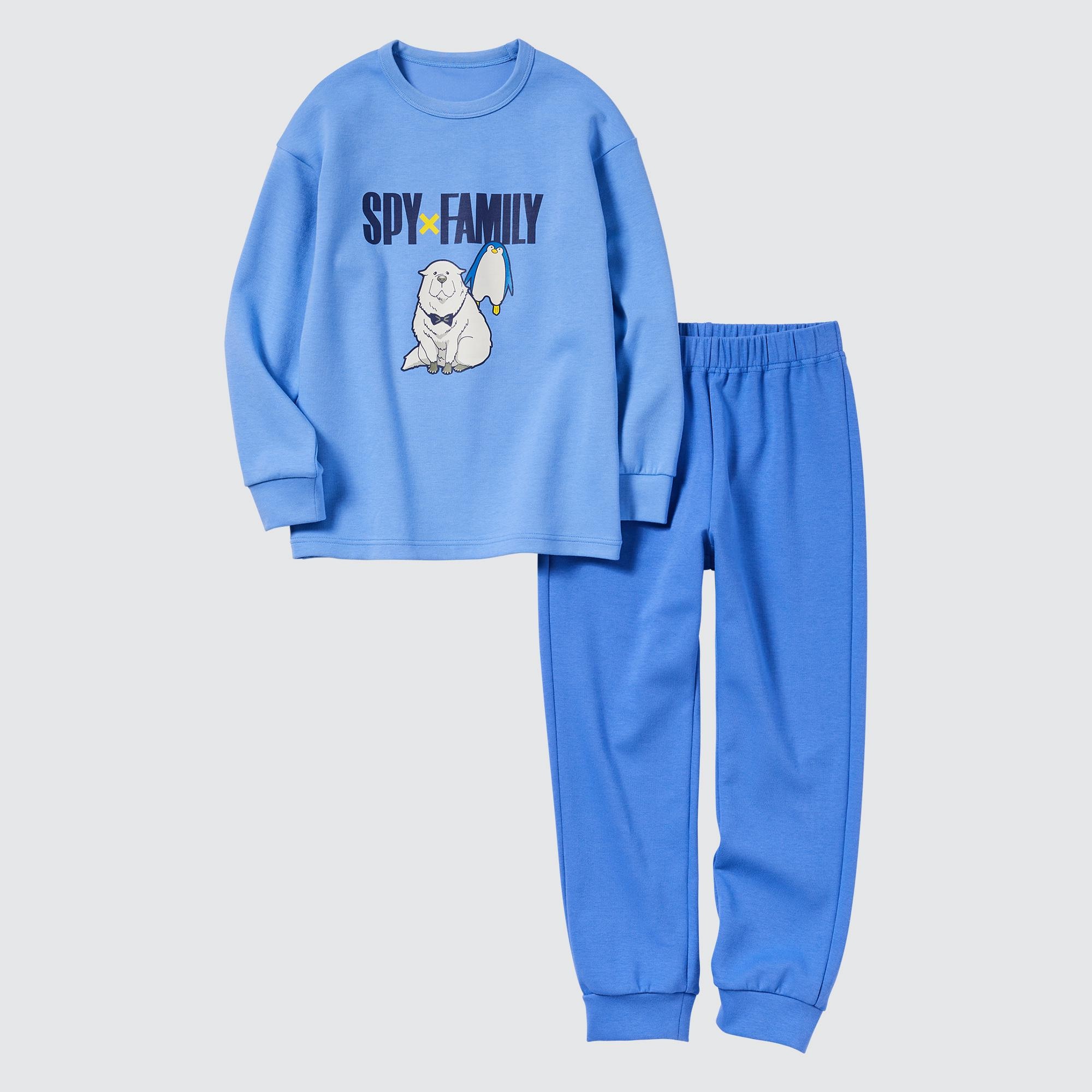 KIDS SPY X FAMILY AIRISM ULTRA STRETCH LONG SLEEVE SET UNIQLO SG