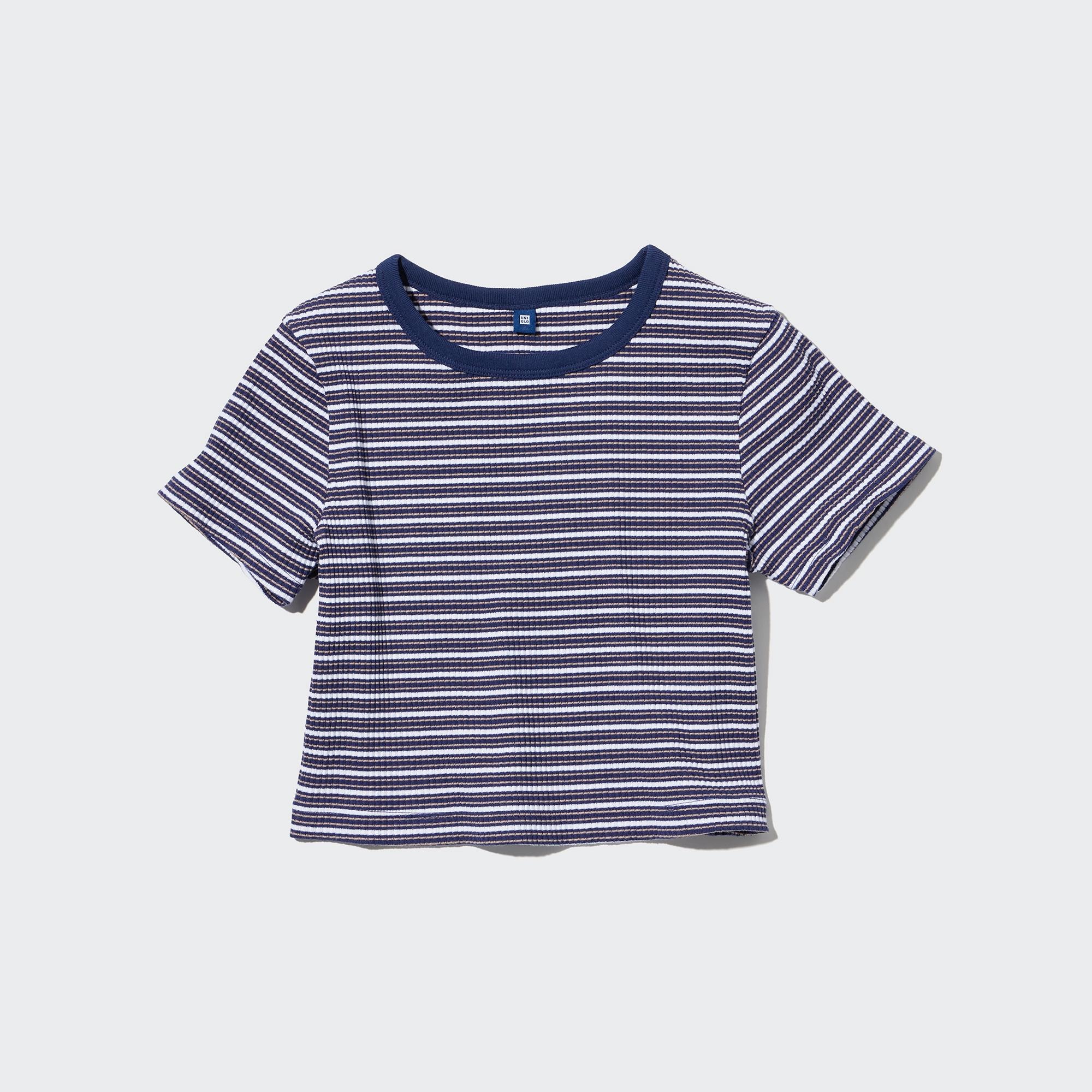 Girls striped 2024 t shirt