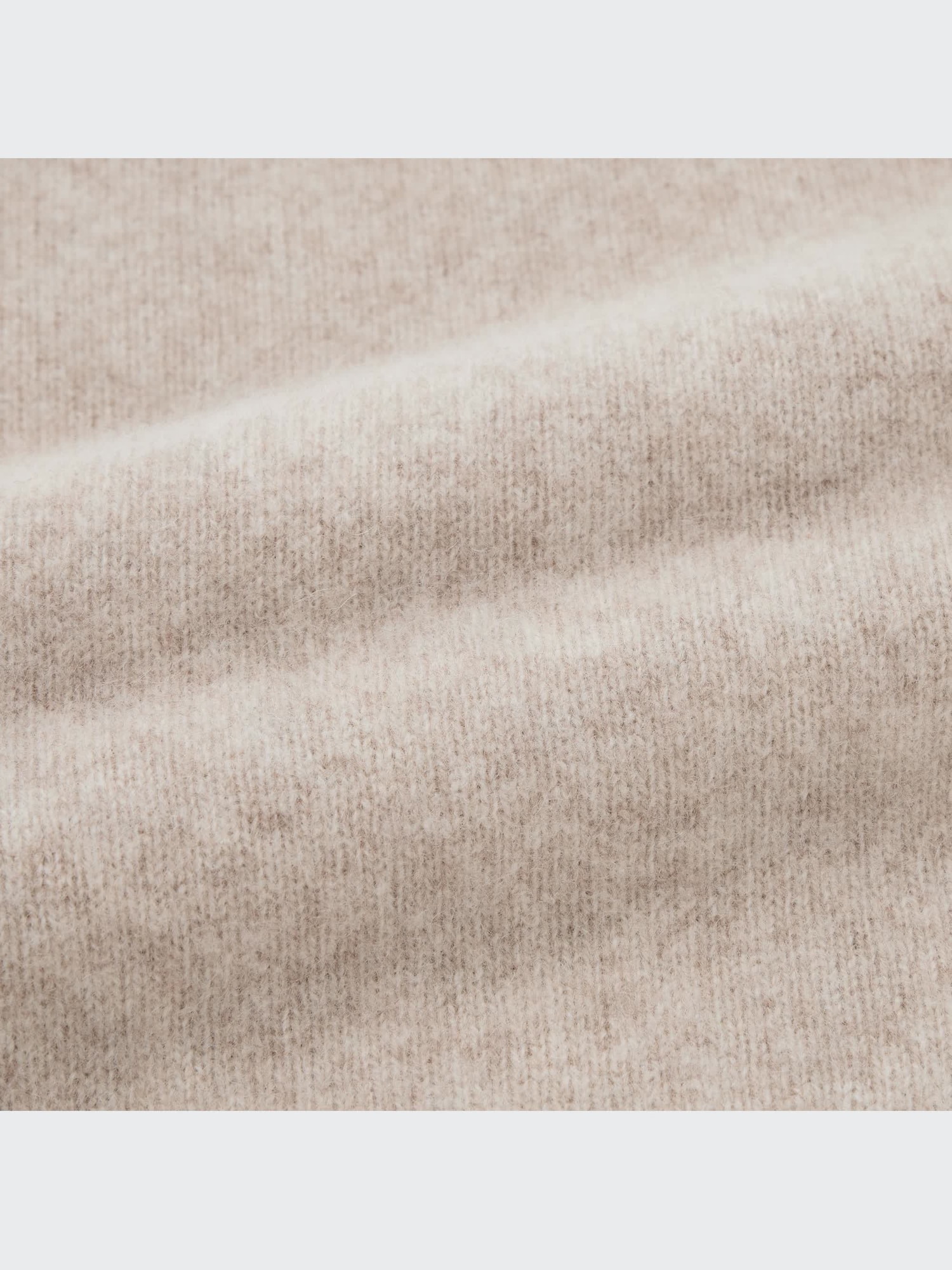 UNIQLO カシミアモックネックセーター BEIGE L ユニクロ公式 | カシミヤモックネックセーター5分袖