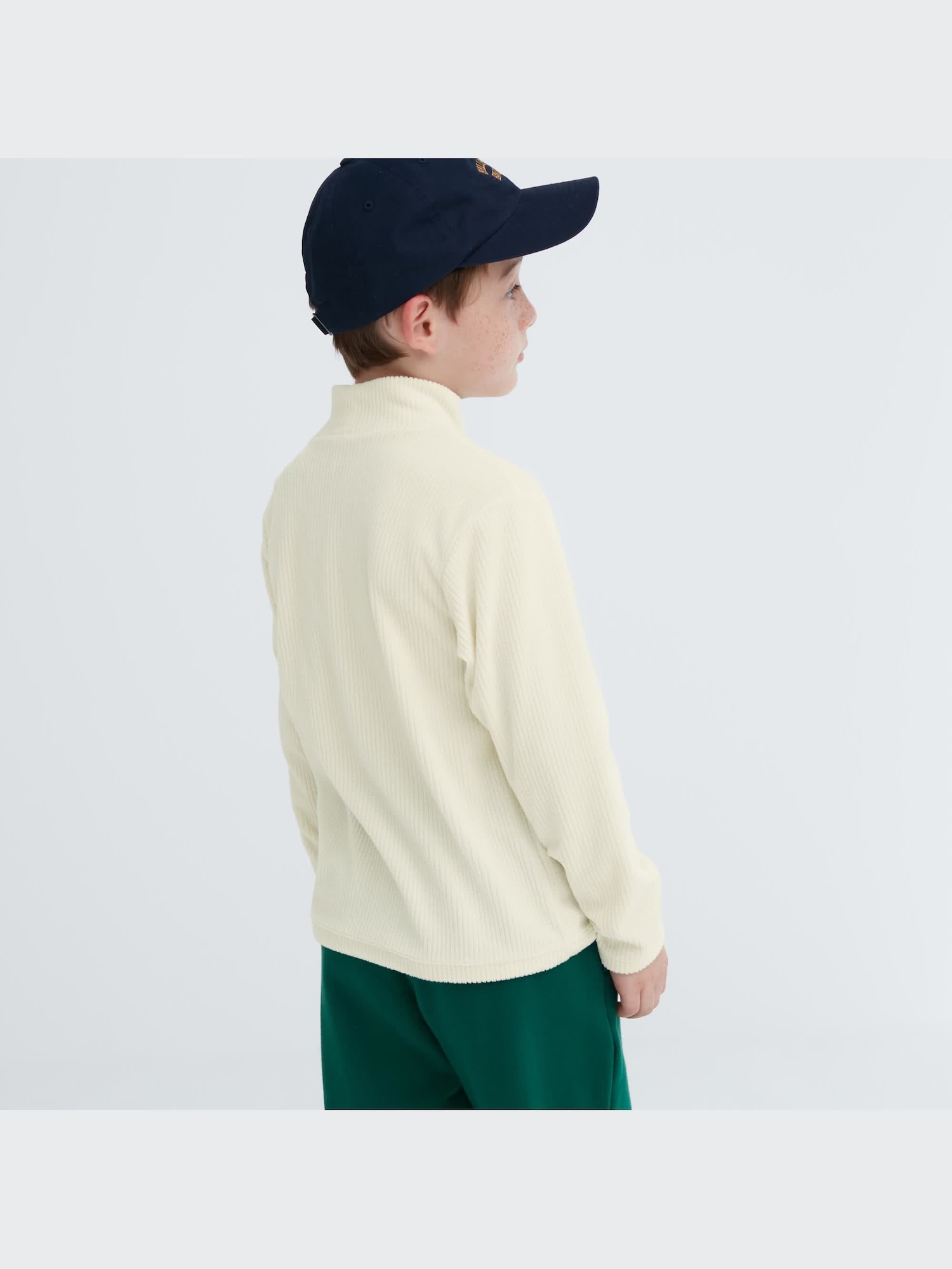 ユニクロ公式 | リブフリースハイネックTシャツ