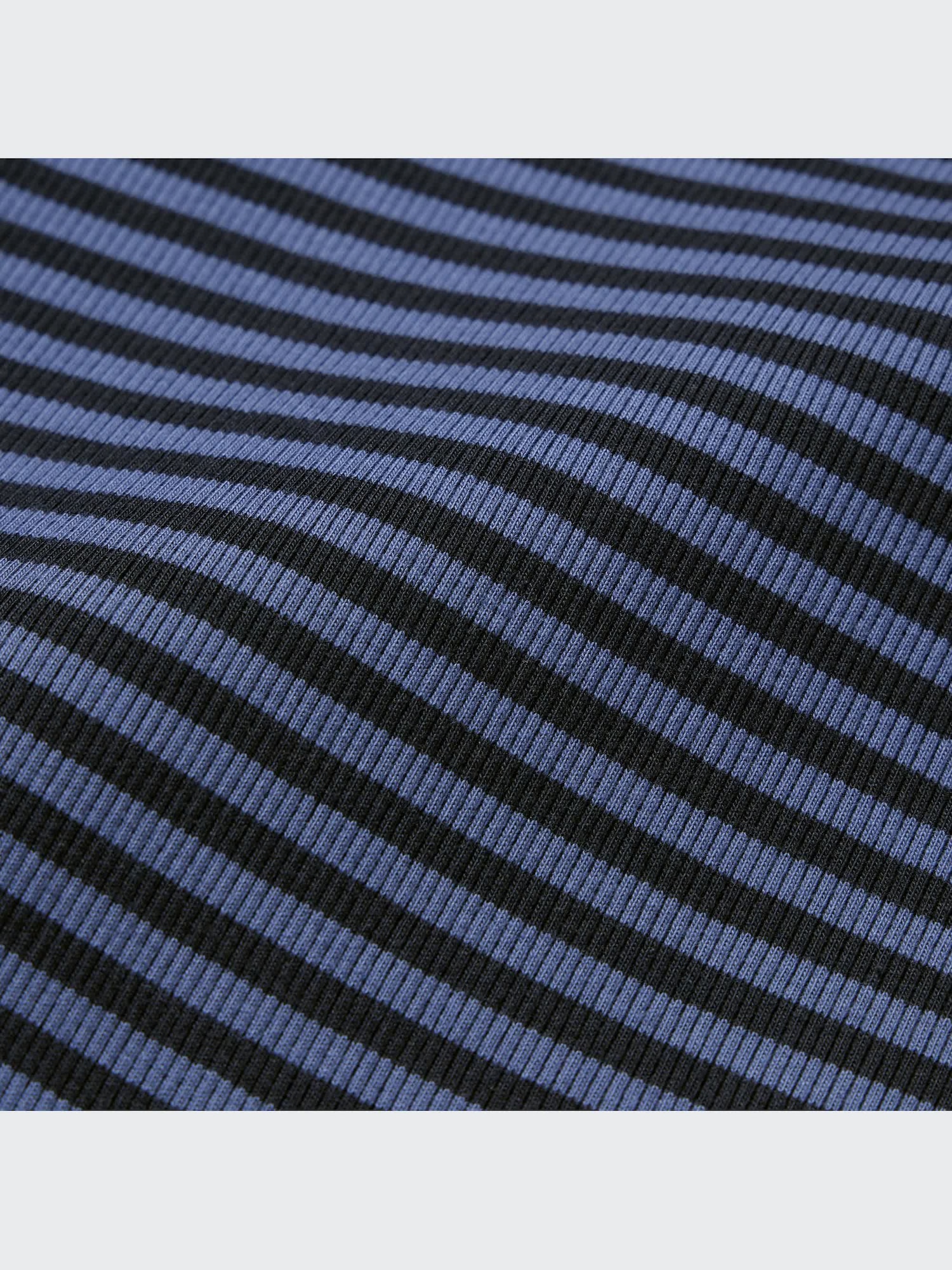 ユニクロ公式 | リブボーダークルーネックT（5分袖）