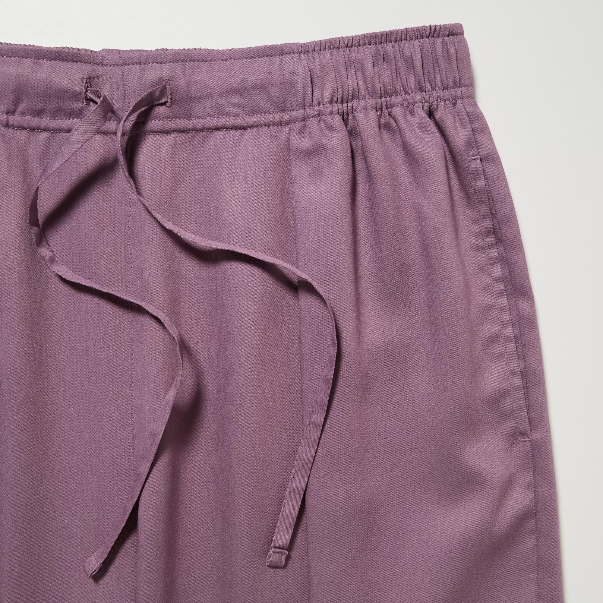 Satin drape pants online uniqlo