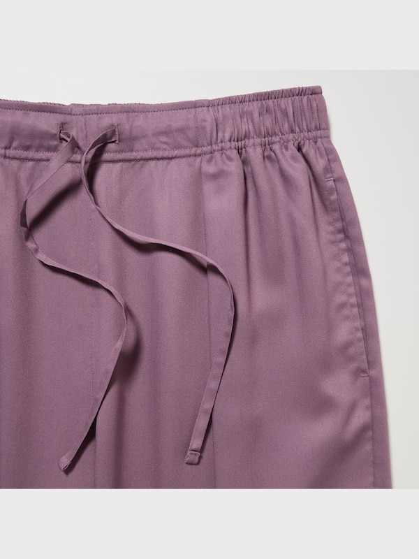 Satin Drape Straight Pants