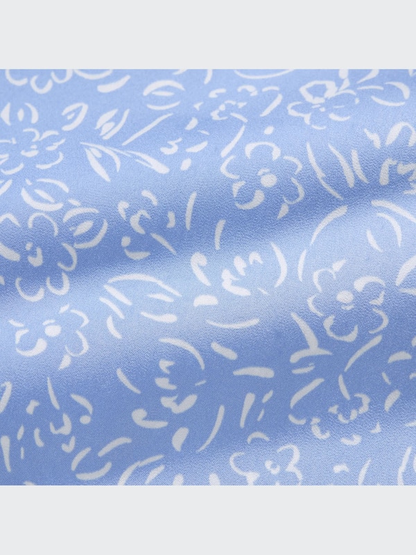 Piyama Satin Motif Lengan Pendek (Celana Panjang)