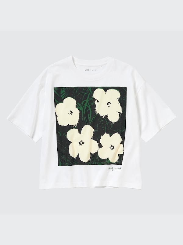 アンディ・ウォーホル フラワーズ コレクション UT グラフィックTシャツ（半袖・オーバーサイズフィット）