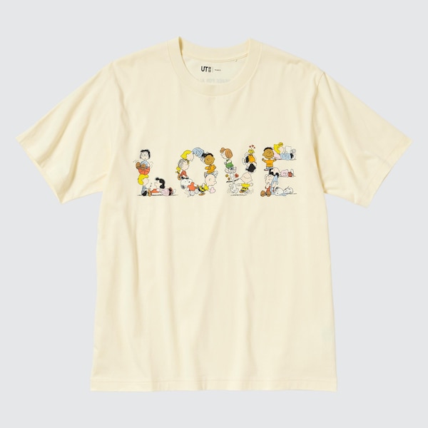 PEACE FOR ALL グラフィックTシャツ（半袖・レギュラーフィット）ピーナッツ