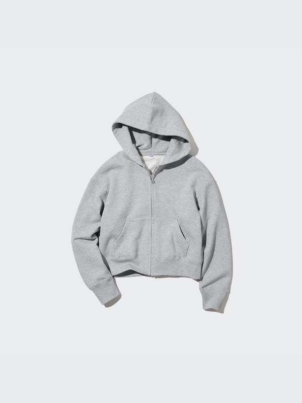 Women's Sweat Full-Zip Long Sleeve Hoodie UNIQLO ID