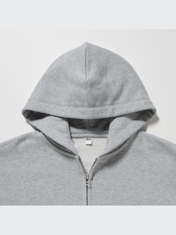 Áo Khoác Nỉ Có Mũ Kéo Khóa Dài Tay