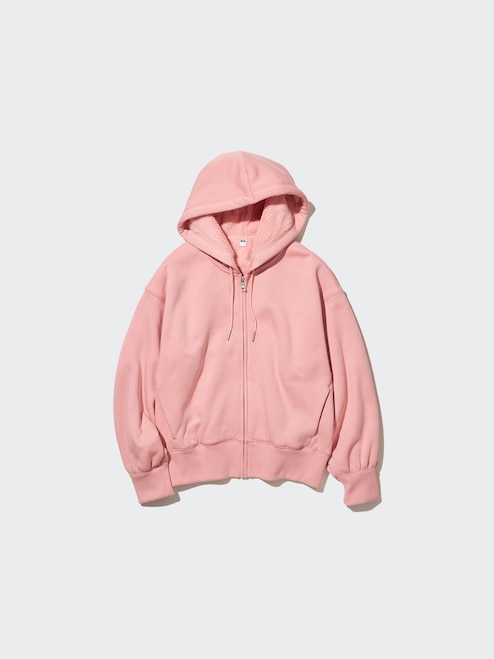 WOMEN'S HEATTECH PILE LINED SWEAT FULL-ZIP HOODIE UNIQLO PH
