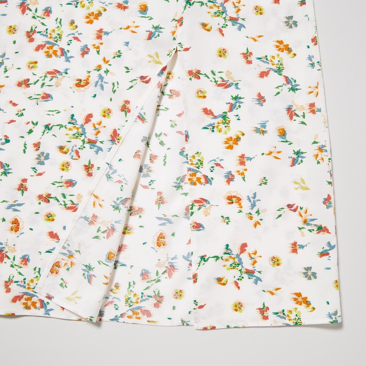 Printed Front Slit Camisole Dress