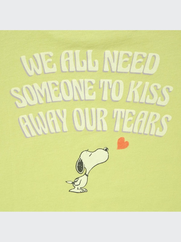 GIRLS ラブ サンシャイン＆ピーナッツ クロップド UT グラフィックTシャツ（半袖）