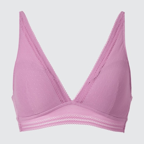 Uniqlo Lilac Beauty Soft wireless bra, Women's Fashion, Undergarments &  Loungewear on Carousell