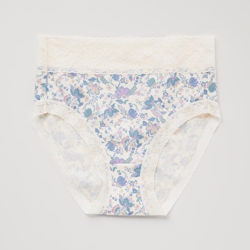 Uniqlo Womens Underwear  Flower Bikini BLUE * Moticommodity