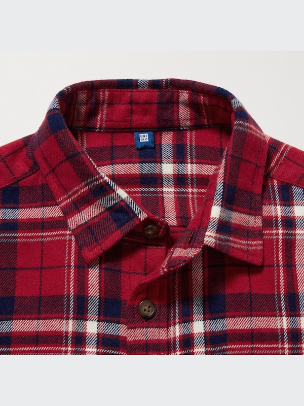 フランネルチェックシャツ（長袖）