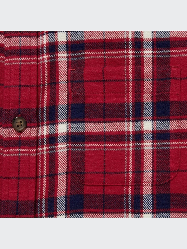 フランネルチェックシャツ（長袖）