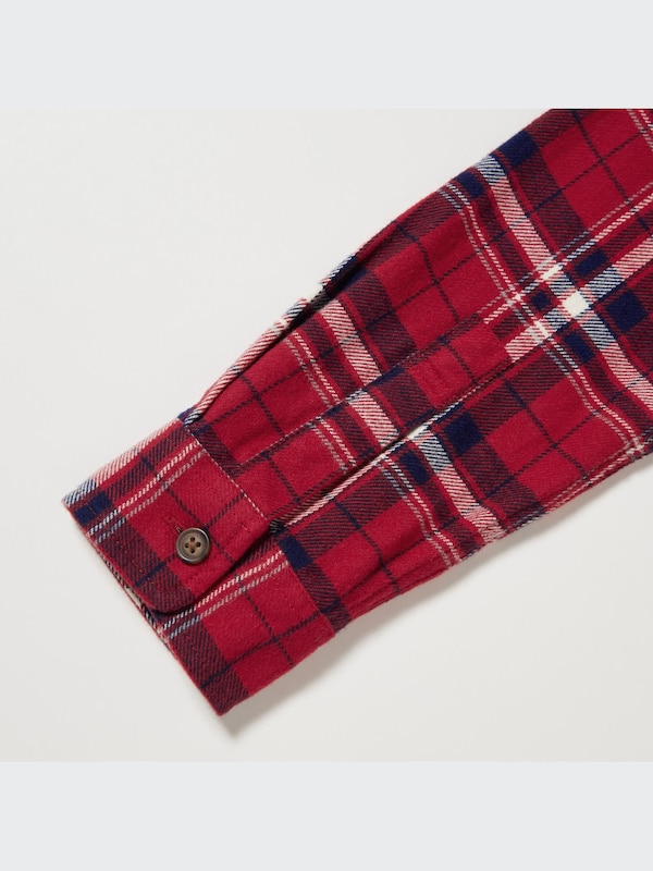 フランネルチェックシャツ（長袖）