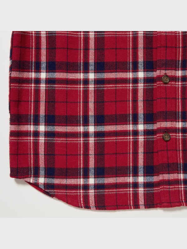 フランネルチェックシャツ（長袖）