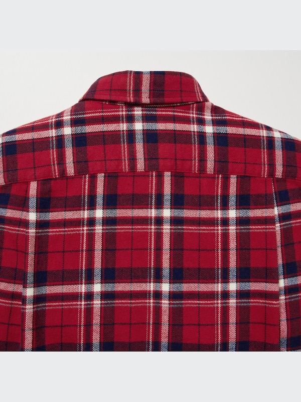 フランネルチェックシャツ（長袖）