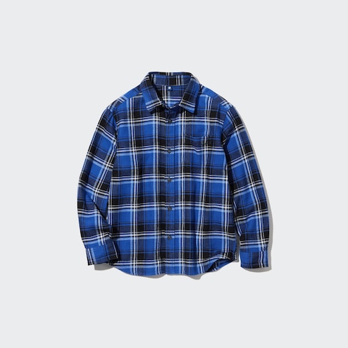 KIDS FLANNEL CHECKED LONG SLEEVE SHIRT